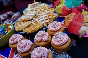 Cupcakes, brownies en wafels: gemaakt door de ouders