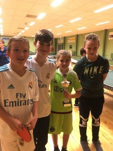 Thomas, Rogier, Anouk en Wessel